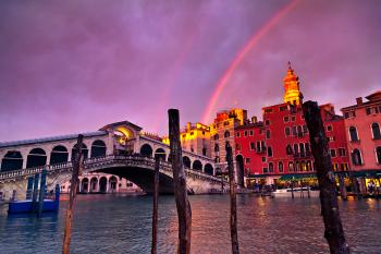 Romantic Venice with the Rialto Bridge. Photo by Dominic Arizona Bonuccelli
