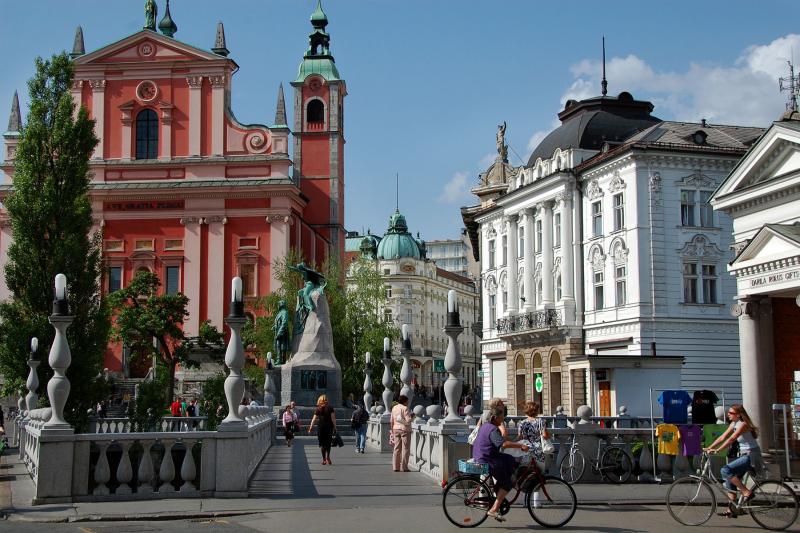 Ljubljana’s exquisite architecture reflects its history as a crossroads of Germanic, Mediterranean, and Slavic cultures.