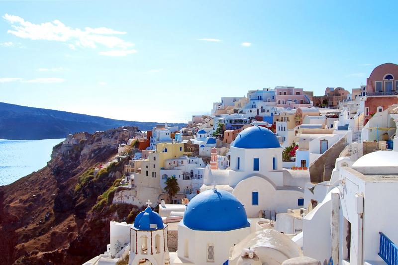 The picture-perfect village of Oia in Santorini, resting a thousand feet high on a volcanic crater, is a dream come true for photographers and sunset watchers.