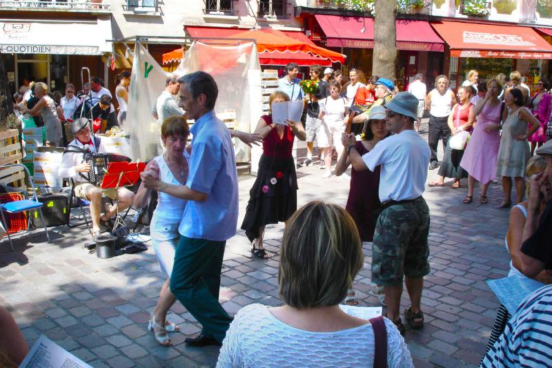 Bastille Day block parties throughout Paris (and all of France) bring locals and tourists together for music, dancing, and patriotic celebration.