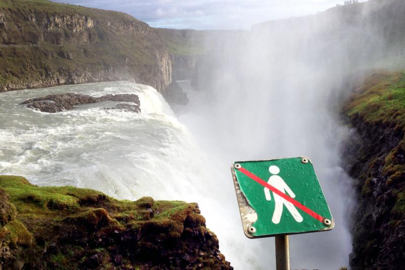 Icelandic waterfall could be fatal.