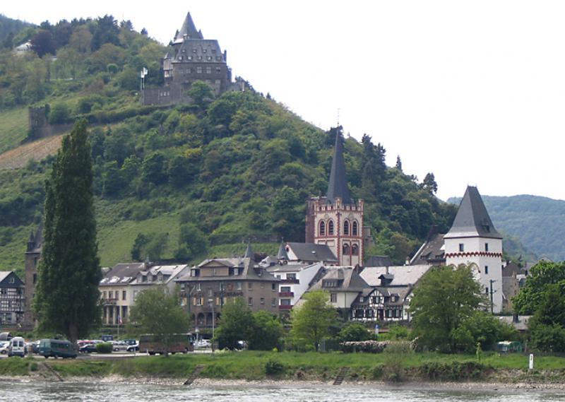 Our Germany trip’s first train ride passed by Burg Stahleck (now a hostel), overlooking the town of Bacharach, but this shot was taken from a ferry on the Rhine days later. Photos by Stephen Addison