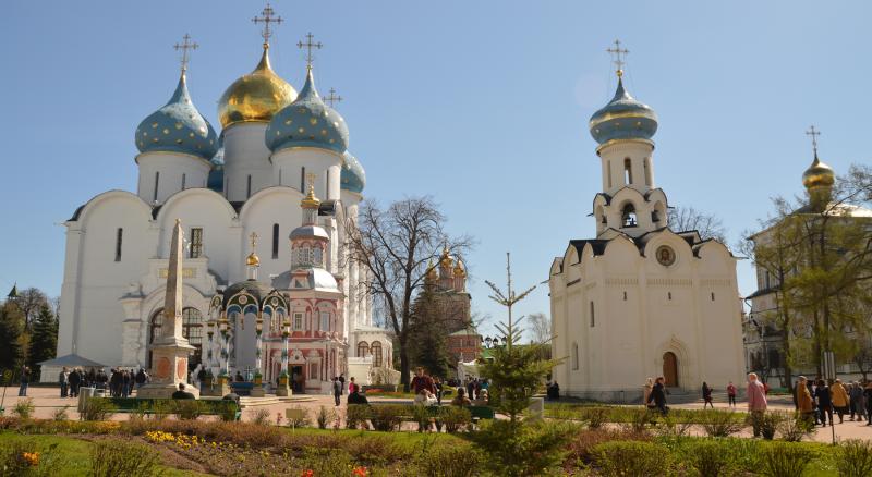 The Trinity Lavra of St. Sergius, a Russian Orthodox monastery complex.
