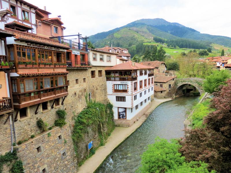 View of the village of Potes, Cantabria.