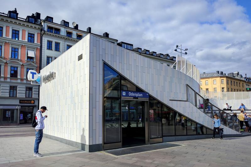 Scandinavia continues to expand its enviable public transportation systems. One example is this slick, new subway station in Stockholm. Photo by Suzanne Kotz