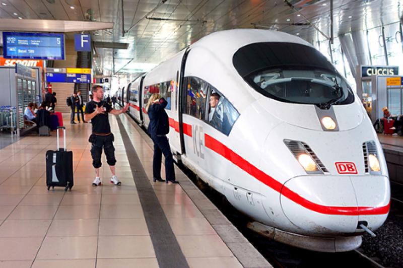 Travelers can hop on and off Germany’s sleek InterCity Express trains easily with either a Eurail Global Pass or a German Rail Pass. Photo by Rick Steves