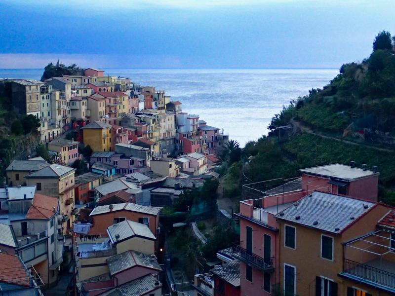 View from our apartment in Manarola, Cinque Terre, Italy.