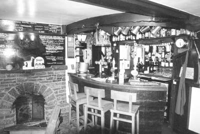 The Greyhound Inn, near the village of Llantrisant, served superb meals in its bar as well as in its nightly filled dining room.