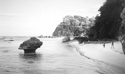 The beach at Boracay.