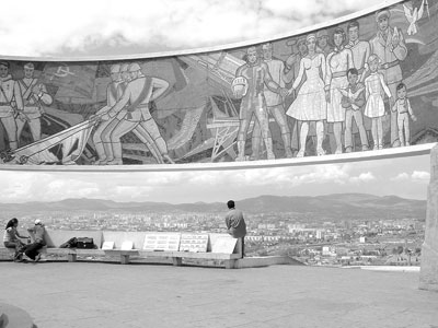 View of Ulaanbaatar from a Soviet-era monument.