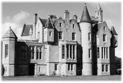 Balfour Castle in Shapinsay. Our room was on the third floor.