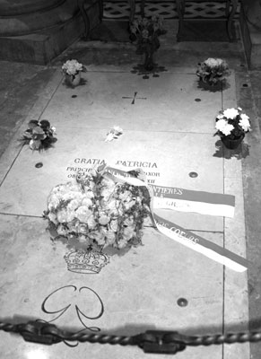 The grave of Princess Grace of Monaco, at one of Crystal Symphony’s ports of call.
