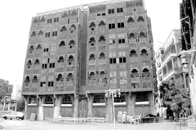 A building in Jeddah’s Old City. The government has begun restoring historic areas.