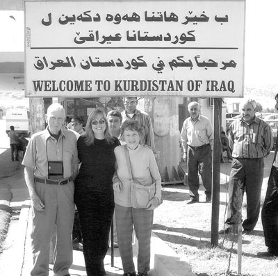 Robert and Dorothy Pine entering Iraq from Turkey with their daughter, Judy Young.