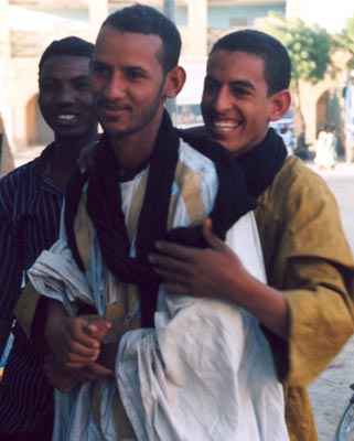 These three young men in Timbuktu’s central marketplace were thoroughly amused by my French.