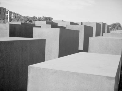 Berlin’s Holocaust Memorial near the Brandenburg Gate features 2,711 dramatic concrete blocks on a rolling field as well as an underground Information Center.