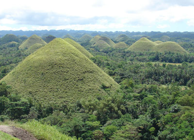 Chocolate Hills in Bohol province, Philippines