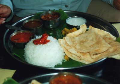 A thali plate. Photo: Tjaden