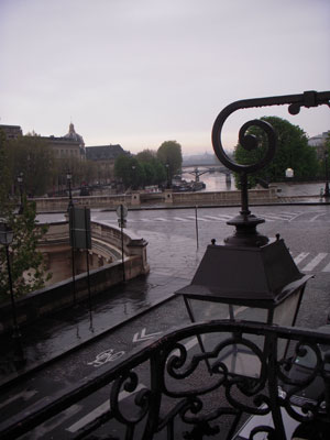 The view from my one-bedroom apartment at 68 quai des Orfèvres