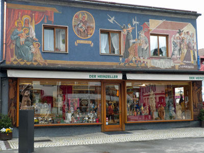 Bavarian-style mural in Oberammergau.