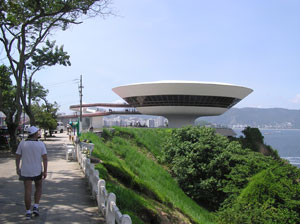 The Museo de Arte Comtemporãnea de Niterói (MAC) in Niterói, Brazil