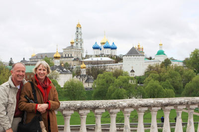 Our first stop driving in Russia was Sergiyev Posad, north of Moscow.