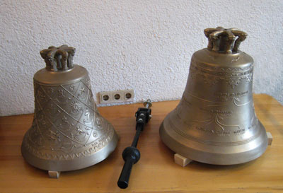 Ornate bells in an Innsbruck museum. Photo: Judy Burr (using a Canon PowerShot SD800 IS)