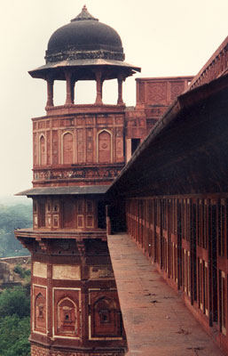 A glimpse of Delhi’s Red Fort. Photo by Elizabeth Habian, ITN