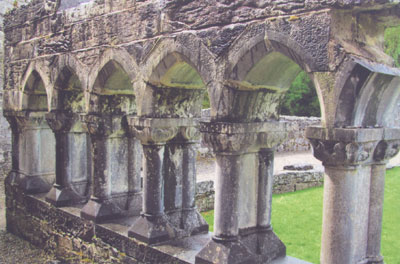 Cloister at Cong Abbey.
