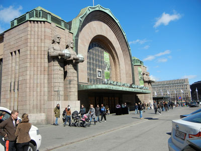 The Central Station in Helsinki. The interior is even more spectacular.