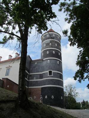 One of the towers of Panemunė Castle.