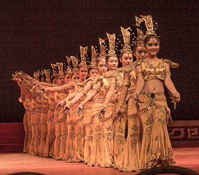 Dancers at the Tang Dynasty Show in Xi’an.