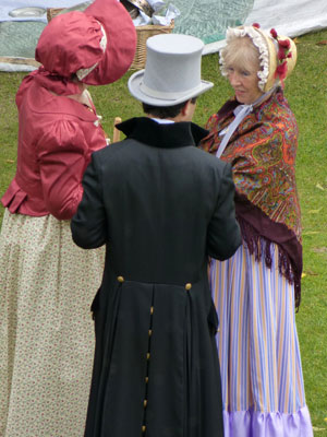 Attendees of the Jane Austen Festival in Bath.