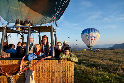 A balloon ride at dawn is pure joy.