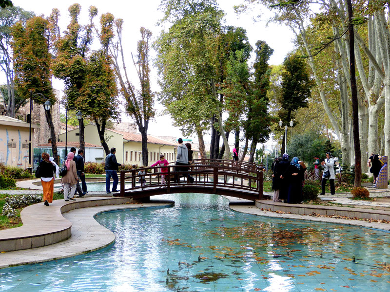 A pond in Istanbul’s Gülhane Park. Photos by Yvonne Horn