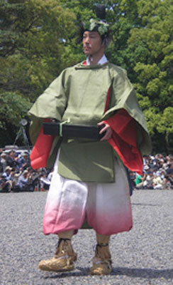 Aoi Matsuri participant in eighth-century costume — Kyōto. 