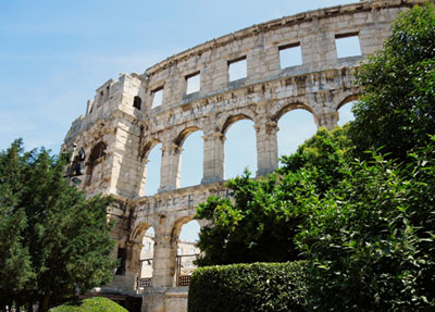 View of Pula Arena.