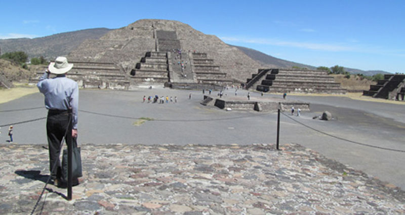 Pyramid of the Moon at Teotihuacán. Photos by Julie Skurdenis