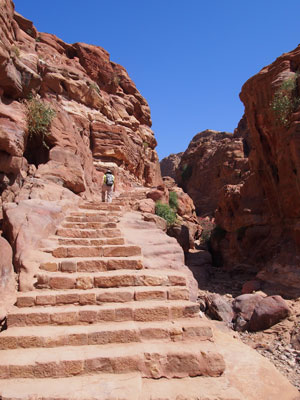 Steps leading to the Monastery.