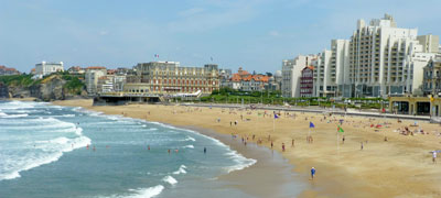 The sweeping Grande Plage is the crown jewel of Biarritz. Photo by Randy Keck
