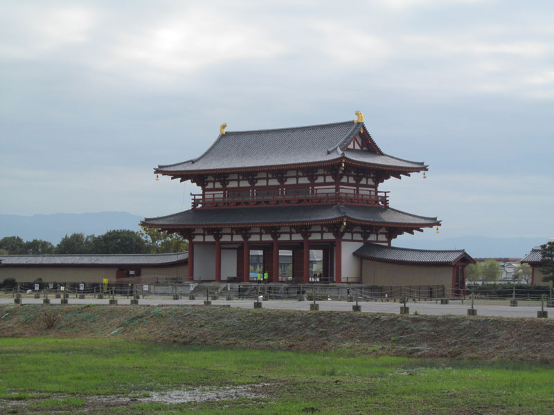 Suzakuman, main gate to Heijo¯’s imperial complex — Nara, south-central, Honshu, Japan. Photos by Julie Skurdenis