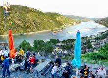At Jugendherberge Stahleck, one of Europe’s most scenic hostels, travelers sleep in a medieval German castle and enjoy a royal view of the Rhine River.