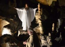 The angel singing “Ave Maria” in Postojna Cave. Photo: Barnes
