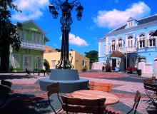 Kura Hulanda Village square, Curaçao. 