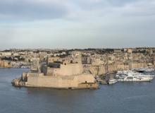A view of Valletta’s harbor from Sliema, just a 10-minute ferry ride from the capital.