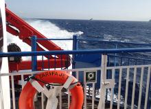 View from the <i>Tarifa Jet</i> ferry. Photo by Lorenz Rychner