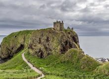 View of Dunnottar Castle, outside Stonehaven.
