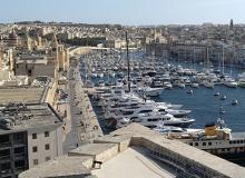 Birgu (Città Vittoriosa) and its harbor as seen from Fort St. Angelo — Malta. Photos by Mark Segal