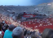 Awaiting the opera “Carmen” at the Verona Arena. Photo by Irina Stroup