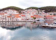 View of Vela Luka, Croatia, the home port of the Adriatic Pearl.